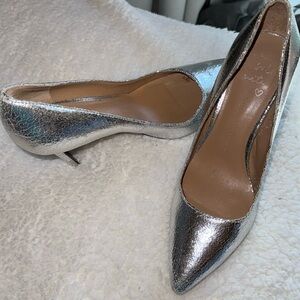 Banana Republic silver heels